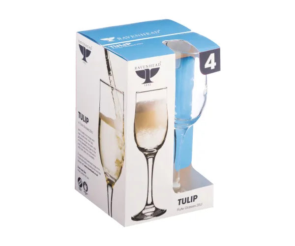 Rayware Tulip Champagne Flutes x 4 20cl