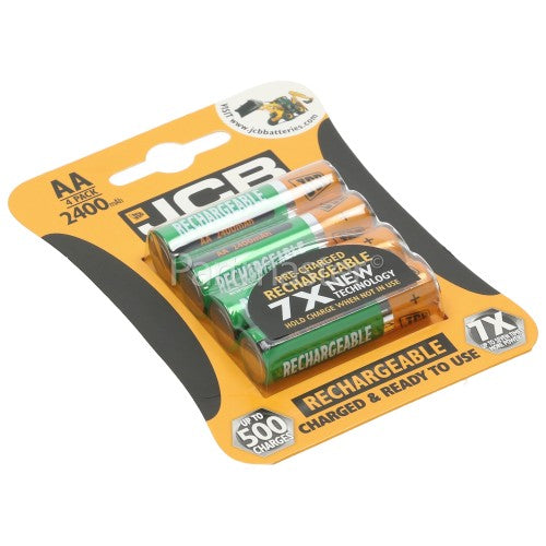 JCB AA Rechargeable Batteries 2400mah