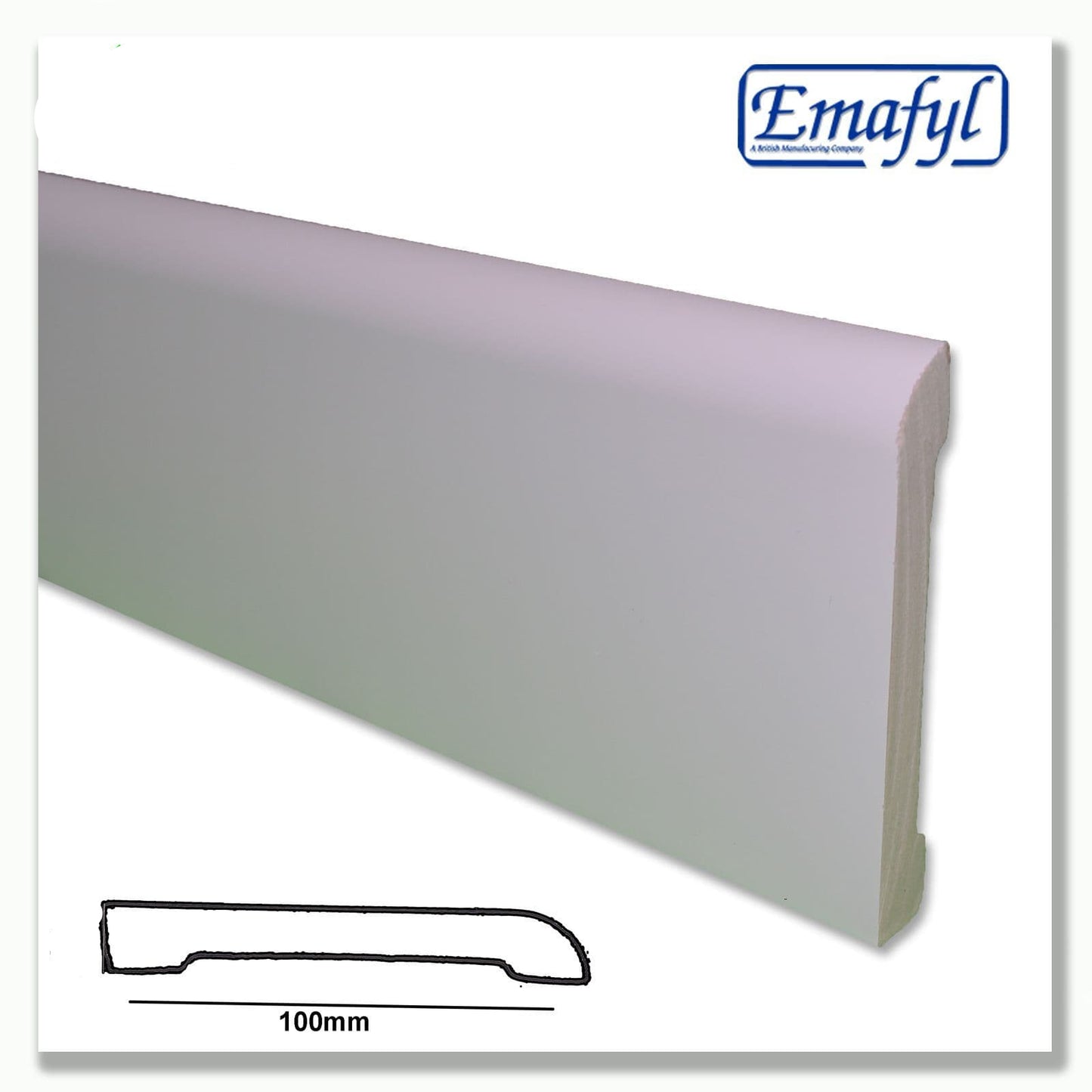 Emafyl Bullnose Skirting Board 100mm x 2.9m