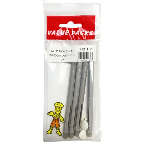 Fast Pak M8 X 100mm NYLON WINDOW FRAME ANCHORS