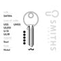 Smiths Locks Universal 5 Pin Cylinder Key Blank Reverse Pack 10