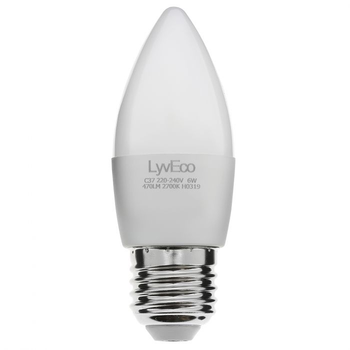 Lyveco ES 470lms Candle 2700k