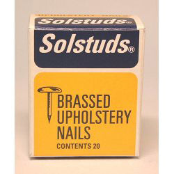 Solstuds Upholstery Nails - Brassed (Box Pack)