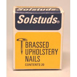 Solstuds Upholstery Nails - Brassed (Box Pack) 10mm