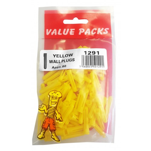 Fast Pak YELLOW WALL PLUGS