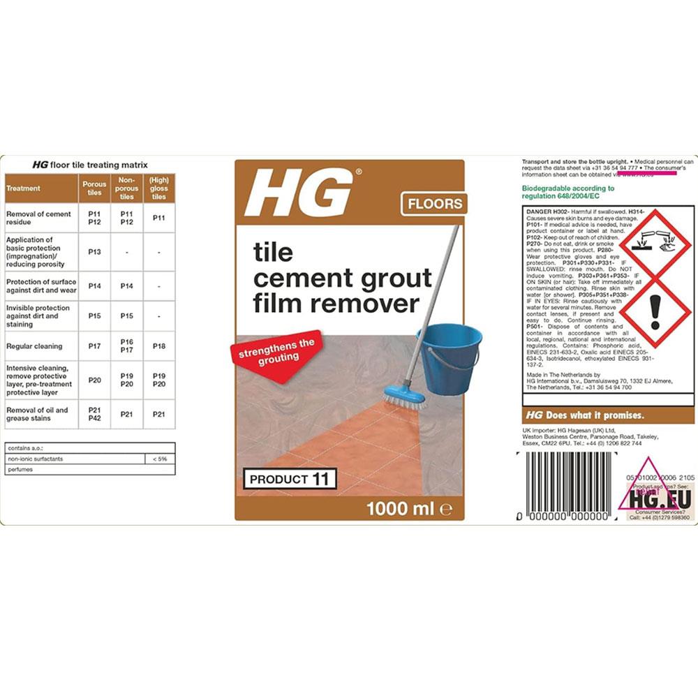 HG 11 Cement Grout Film Remover