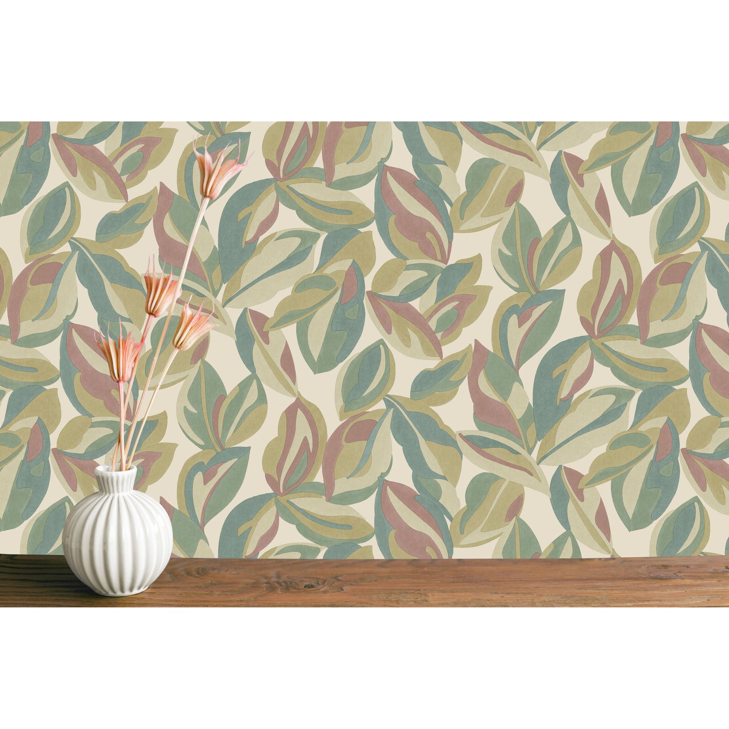 Holden Abstract Leaf Multi Wallpaper (13571)