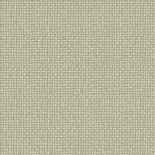 Holden Basket Weave Green Wallpaper (13581)