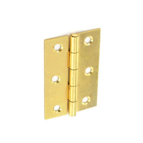 Securit Steel Butt Hinges Brass plated