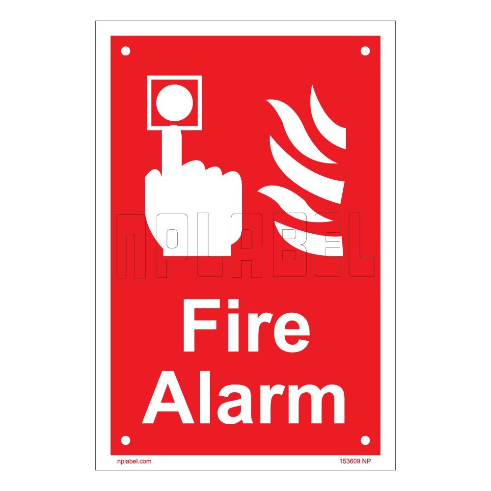 House Nameplate Co Fire Alarm Symbol Sign