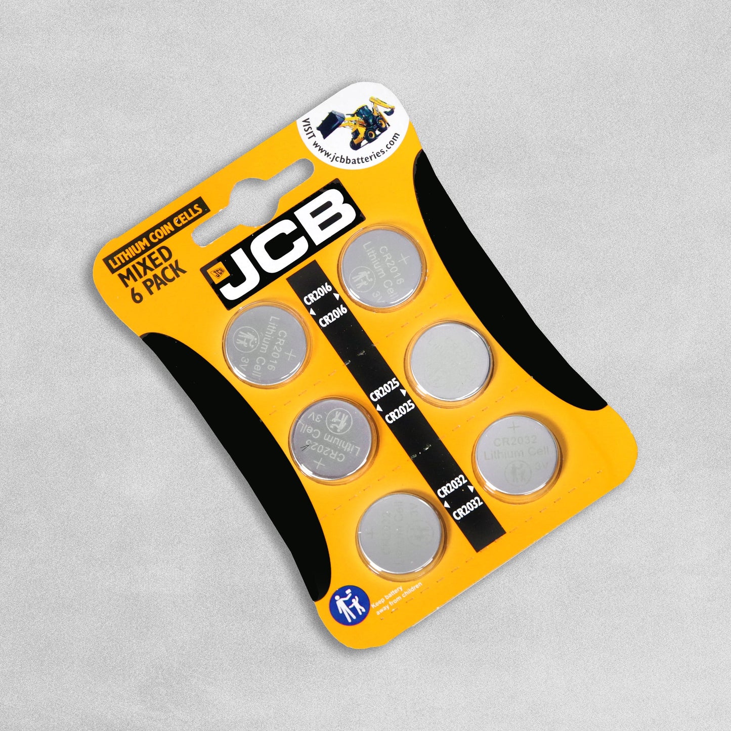 JCB Lithium 6 Pack Coin Cell