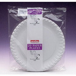 Caroline White Paper Plates (20)