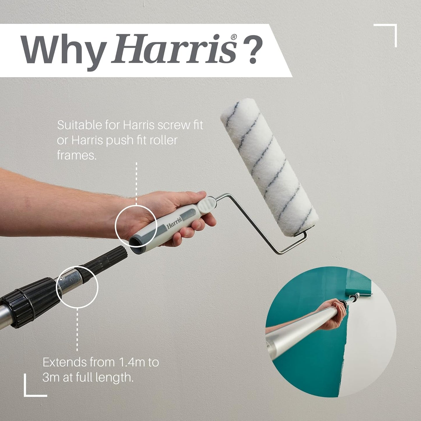 Harris Seriously Good Aluminium Extension Pole