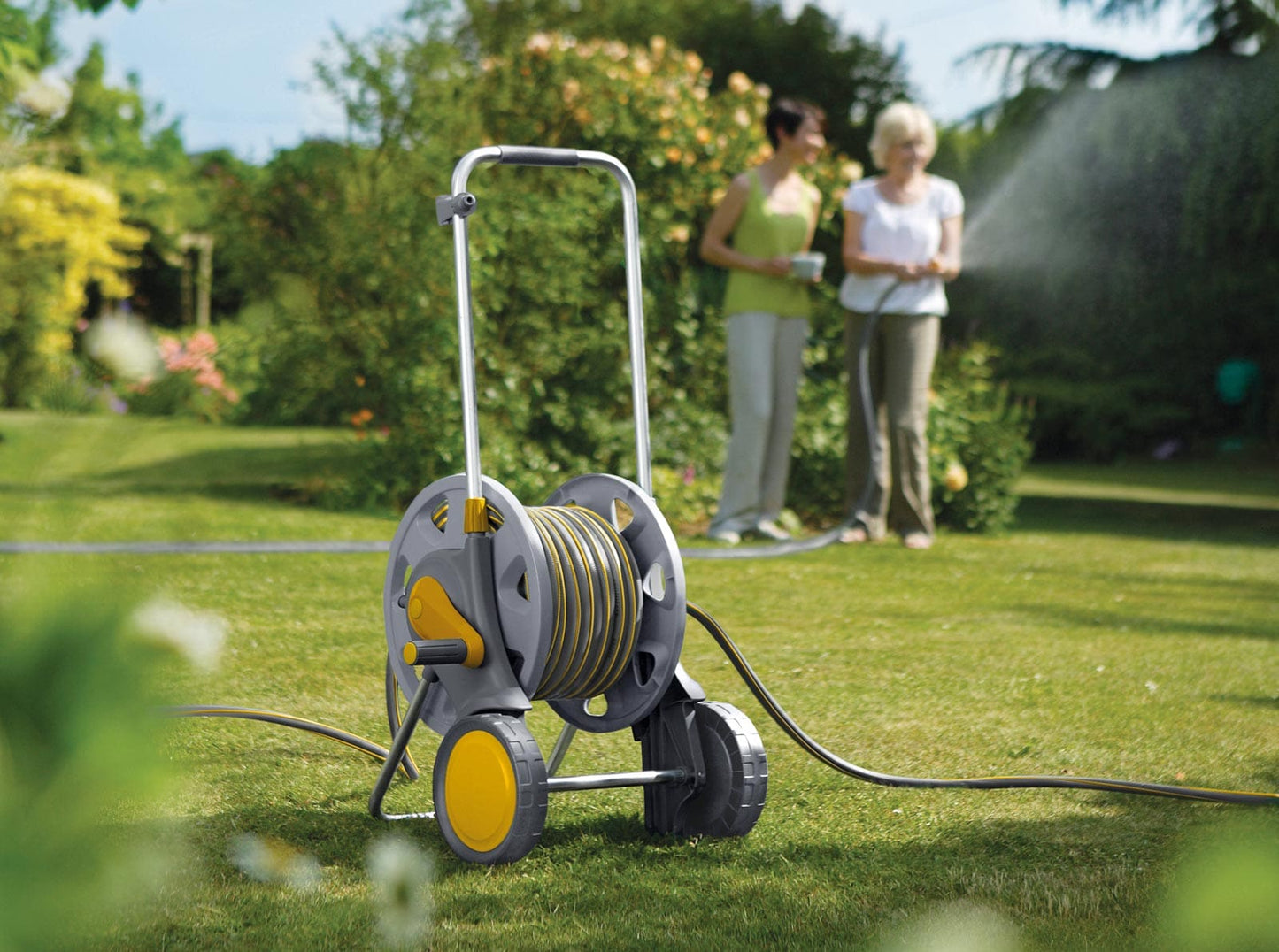 Hozelock Assembled 60m Hose Cart 30m Hose Display Unit