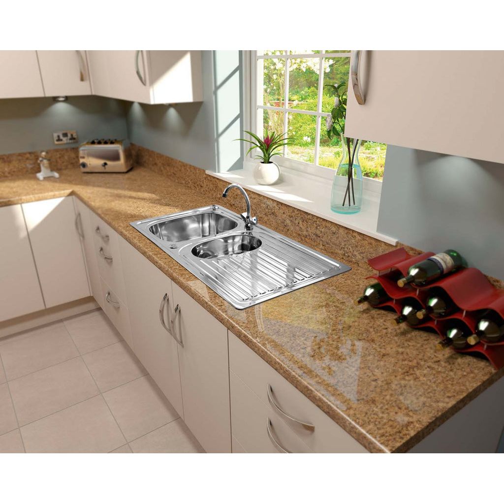SupaPlumb Reversible 1.5 Bowl Sink With Monoblock Tap