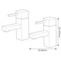 SP Bela Basin Taps H 107mm D 83mm