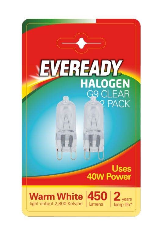 Eveready G9 Cápsula Transparente BL2 40W
