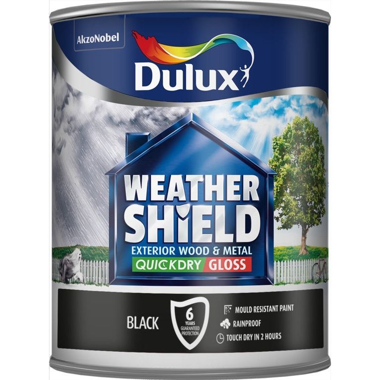 Dulux Weathershield Exterior Quick Dry Gloss 750ml