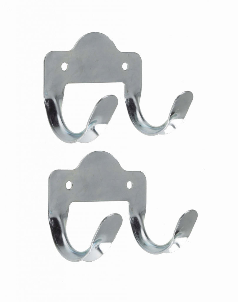 Rothley Double Metal Tool Storage Hook Zinc Plated Pack of 2