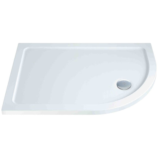 SP Low Profile Offset Quad Right Hand Stone Resin Shower Tray