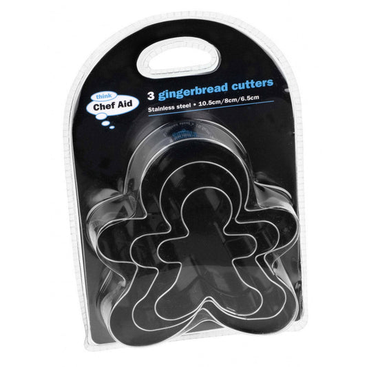 Chef Aid 3 Gingerbread Cutters