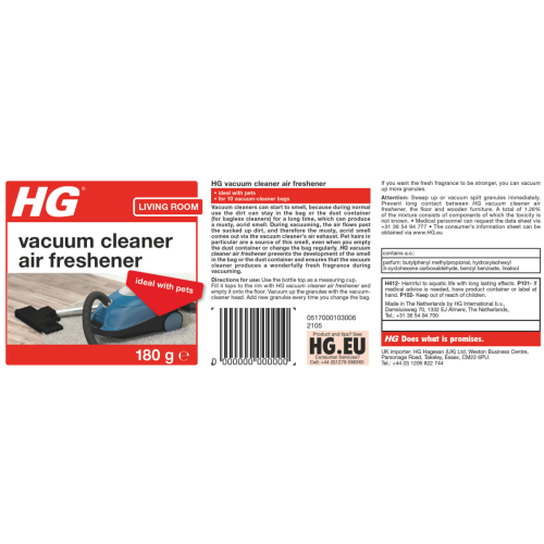 HG Vacuum Cleaner Air Freshener