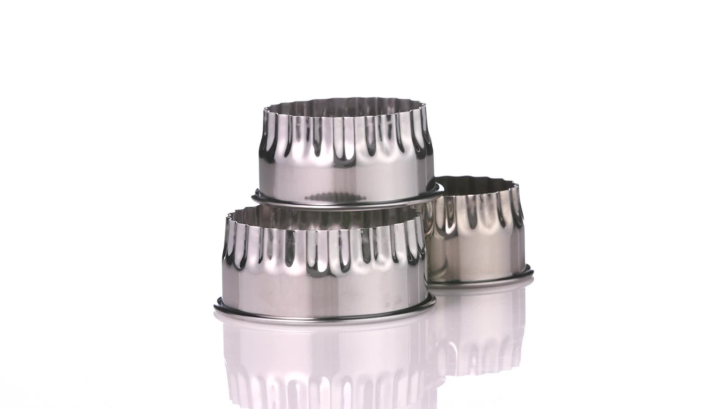 Chef Aid Pastry Cutters Metal (Set of 3)