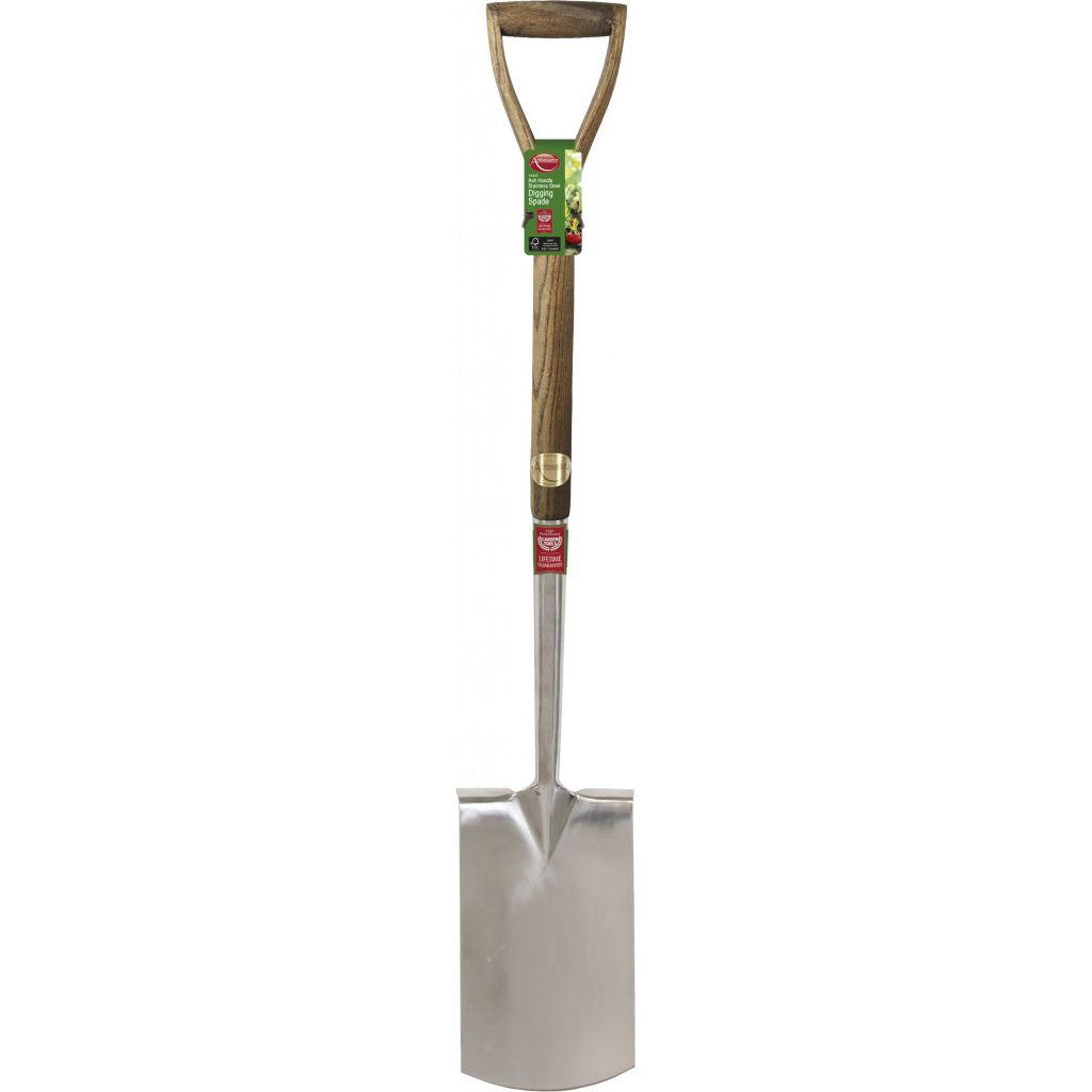 Ambassador Ash Handle Stainless Steel Digging Spade