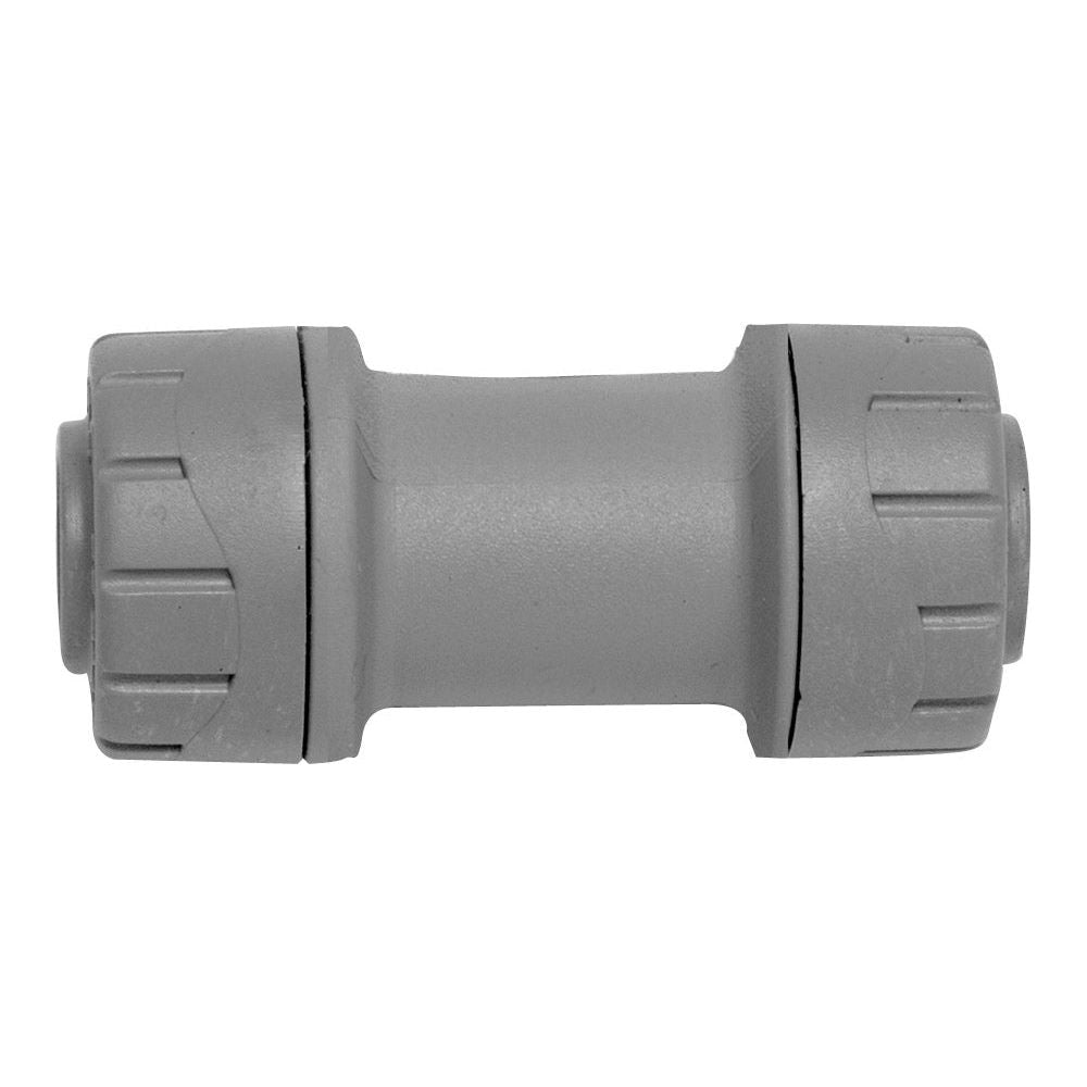 Polyplumb 15mm Straight Coupler Grey PPM015