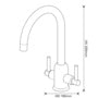 SP Turner Mono Mixer Sink Tap H 320mm W 180mm