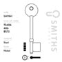 Smiths Locks Securefast 5 Lever Mortice Key Blank Pack 10