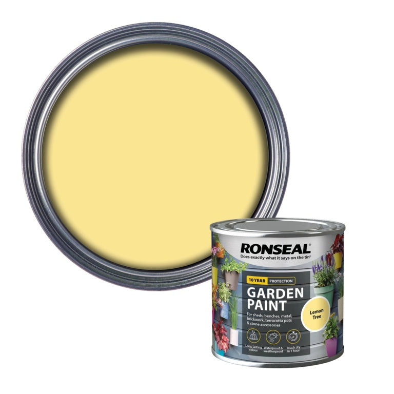 Ronseal Garden Paint 250ml Lemon Tree
