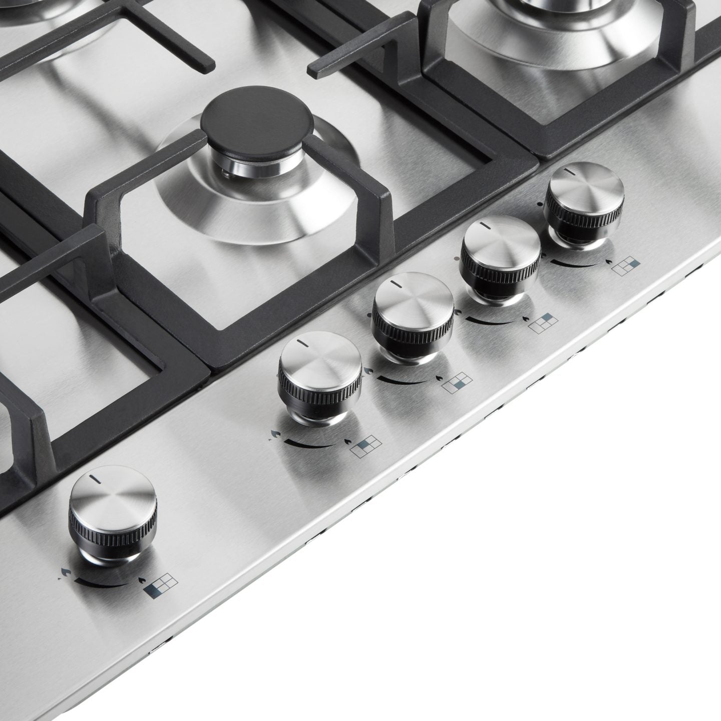 Kitchenplus 5 Burner Stainless Steel Gas Hob