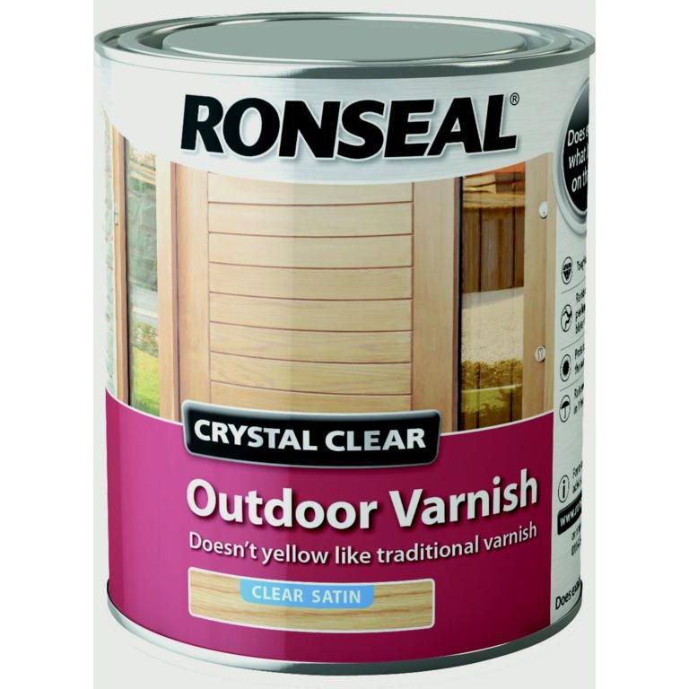 Ronseal Crystal Clear Outdoor Varnish 750ml