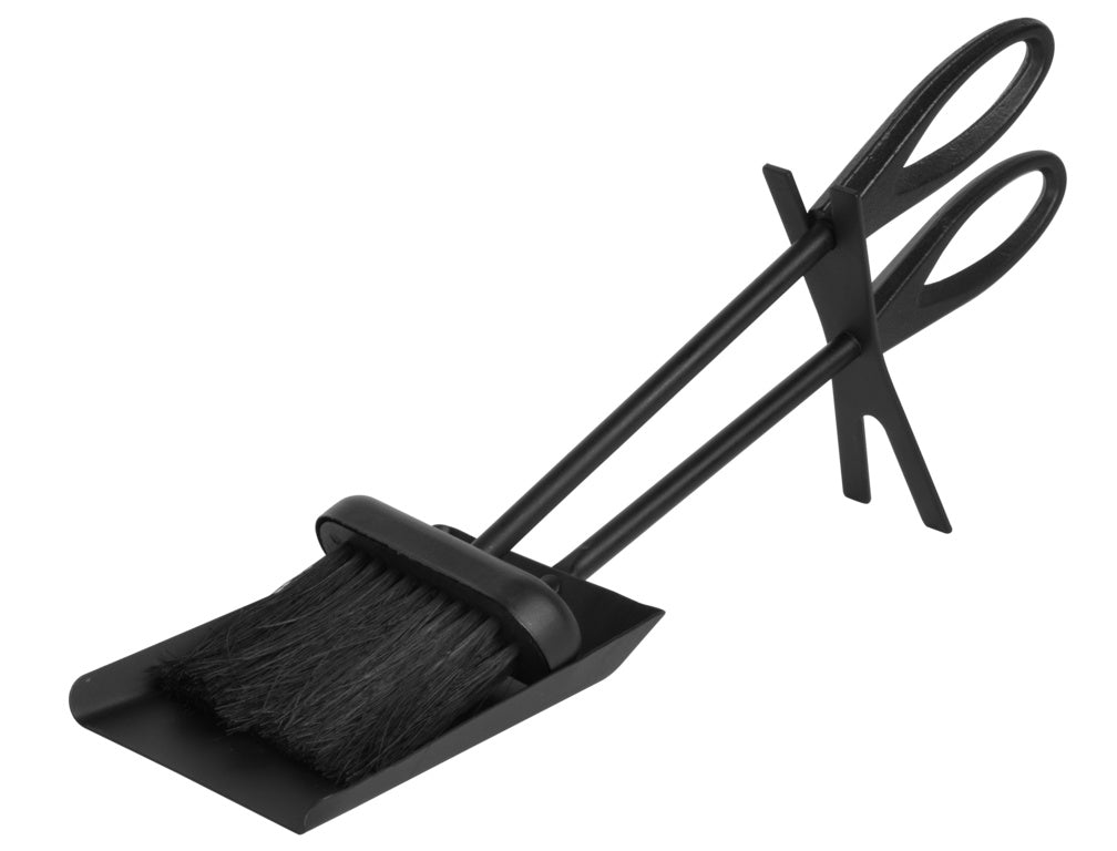 Hearth & Home Fireside Dustpan and Brush Set Black 15"