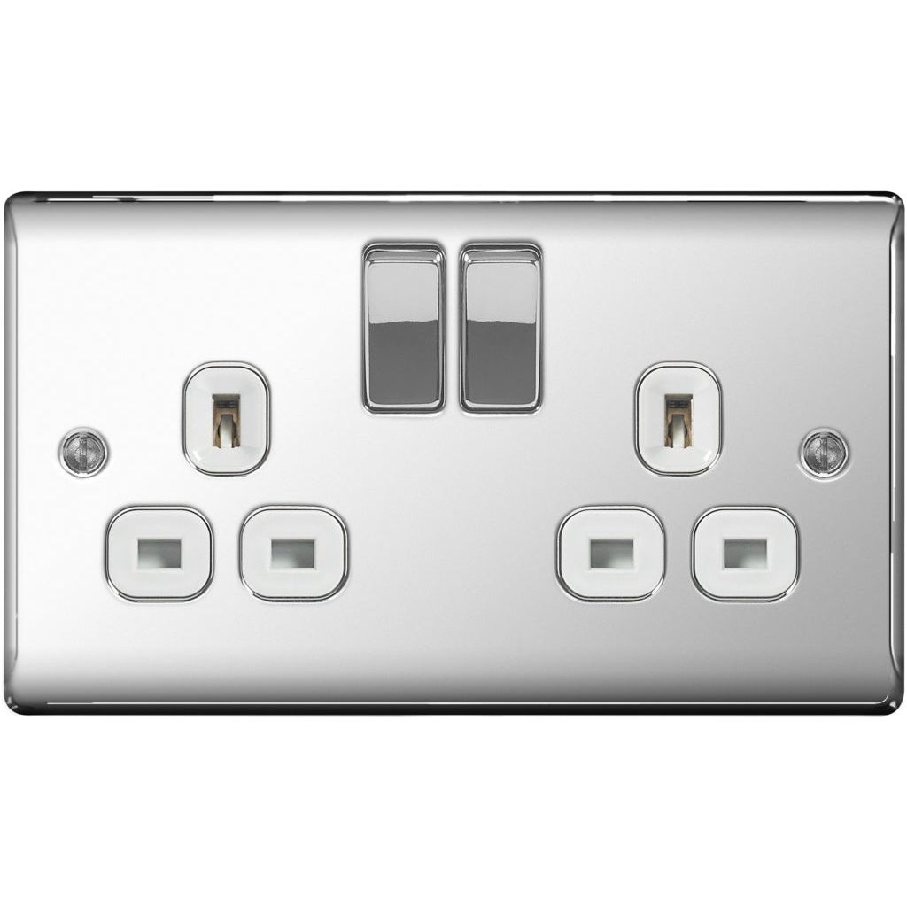 BG 13a 2 Gang Switch Socket