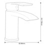 SP Aero Curve Cloakroom Basin Mixer Tap H: 118mm D: 80mm