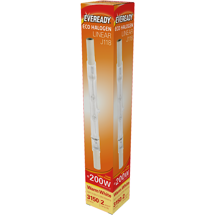 Eveready Eco Halogen Linear 220-240v 118mm Boxed 160w