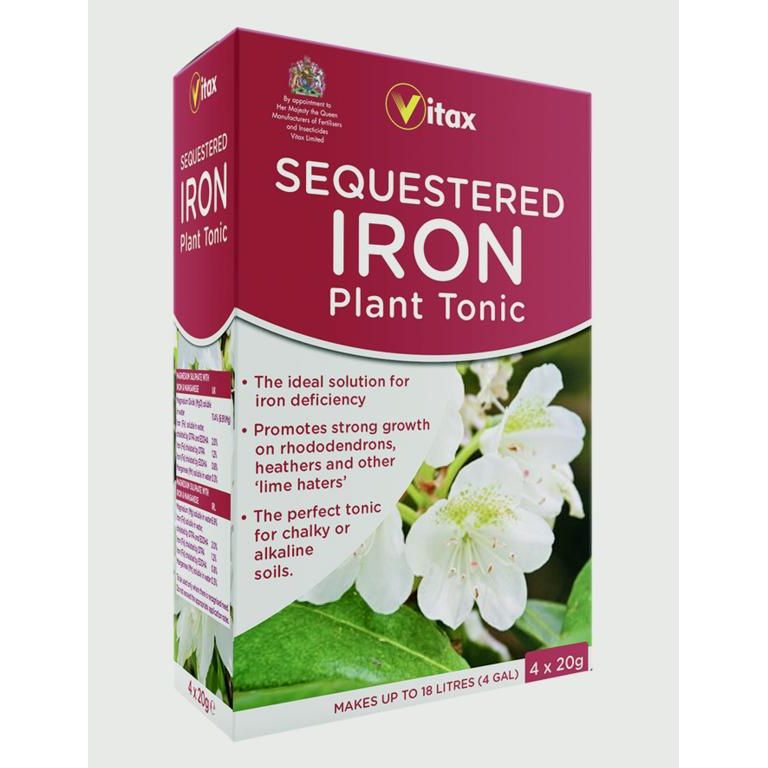 Vitax Sequestered Iron Plant Tonic 4 x 20g