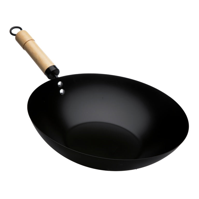 FIRST CHOICE Non Stick Wok With Wooden Handle