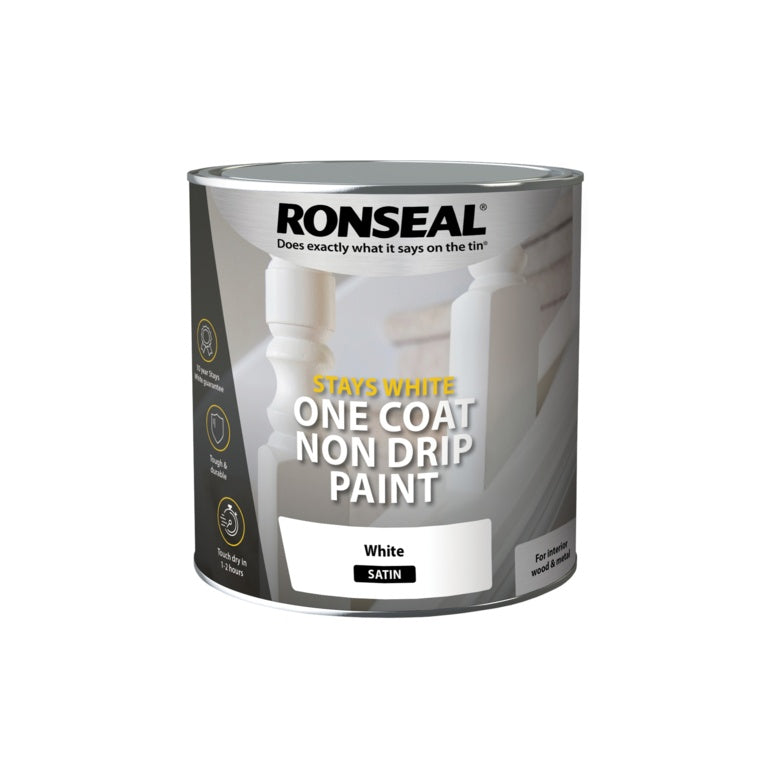 Ronseal Stays White One Coat Non Drip Paint