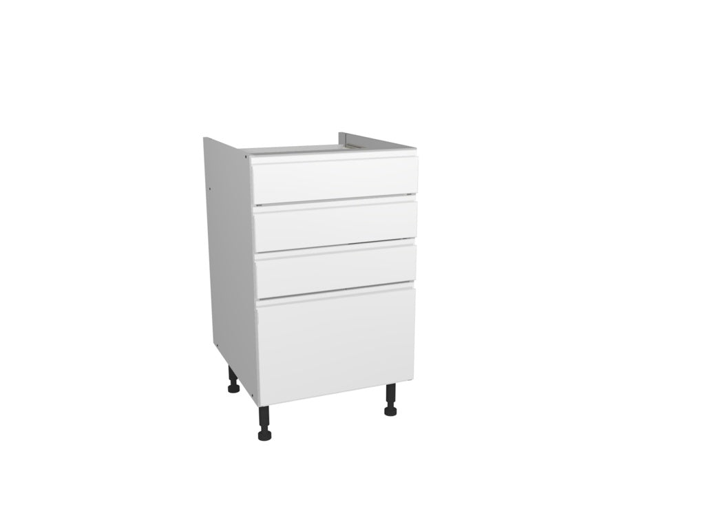 Mueble Gower Rapide+ Capri Blanco 4 Cajones