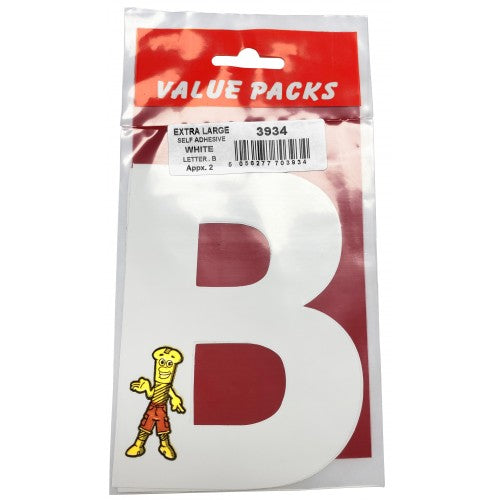 Fast Pak LETTER B EXTRA LARGE SELF ADHESIVE LETTER