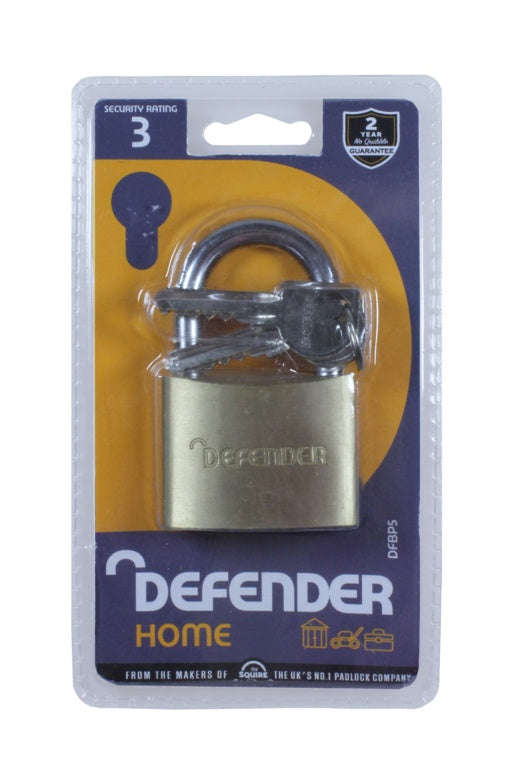 Defender Brass Padlock Branded