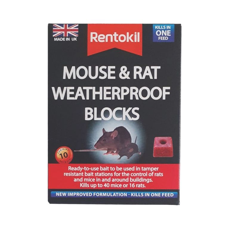 Rentokil Mouse & Rat Weatherproof Blocks
