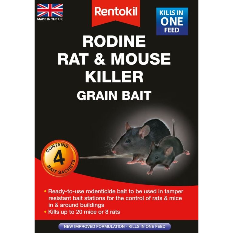 Rentokil Rodine Rat & Mouse Killer Grain Bait
