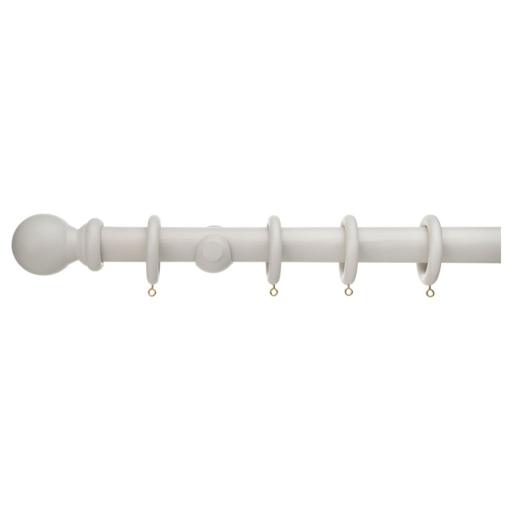 Universal 28mm Wooden Curtain Pole Kit – Grey
