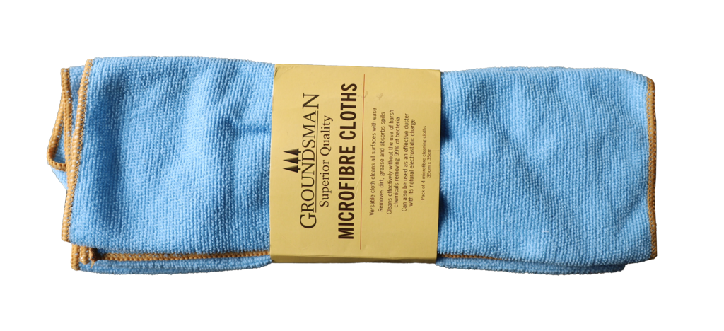 Groundsman Microfibre Cleaning Cloth 35 x 35cm Pack 4