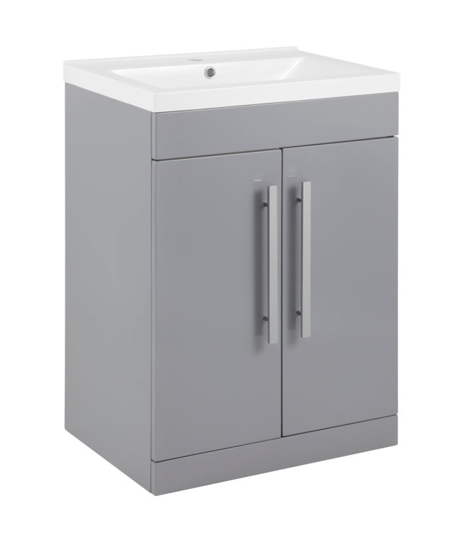 Mueble de lavabo SP Avalon 2 puertas gris