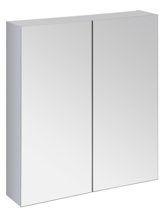 SP Avalon Wall Hung 2 Door Grey Mirror Cabinet 600mm